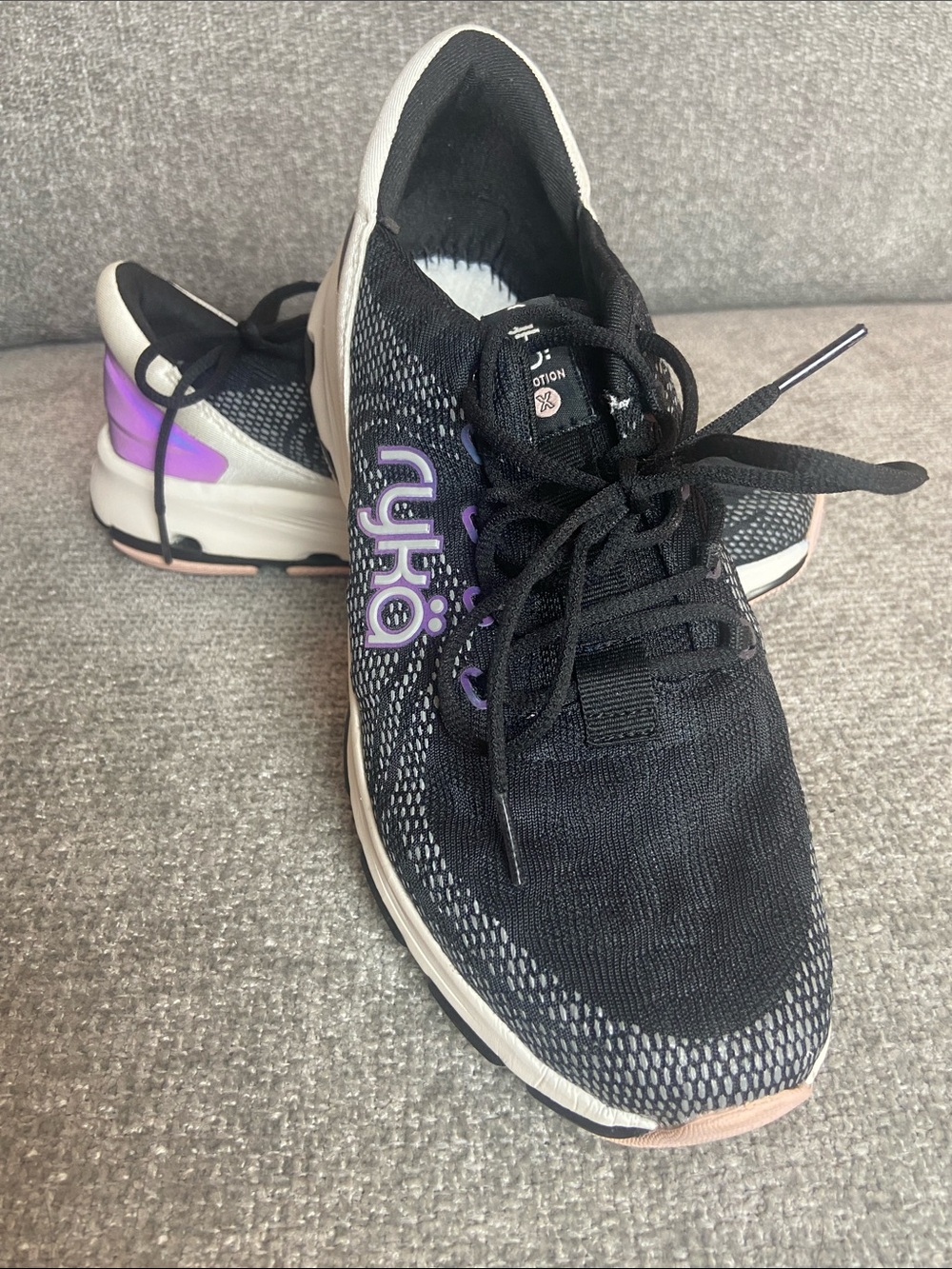 Ryka Black and Purple Women's Athletic Sneakers size 9